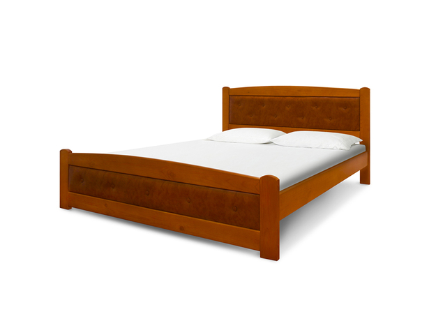 Кровать Велес Березка (кожа) с ящиками