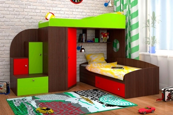 Кровать-чердак "Кадет-2" Ярофф Москва