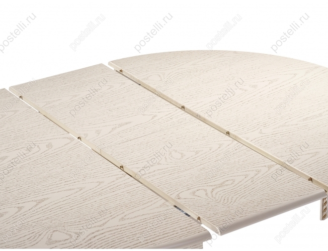 Обеденный стол Павия 100 крем с золотой патиной (Арт. 450818)