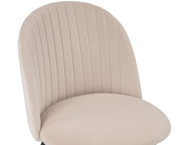 Стул на металлокаркасе Gabi beige/black/gold (Арт.15116)