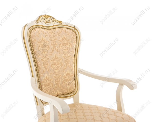 Кресло Руджеро патина золото/бежевый (Арт.318606)
