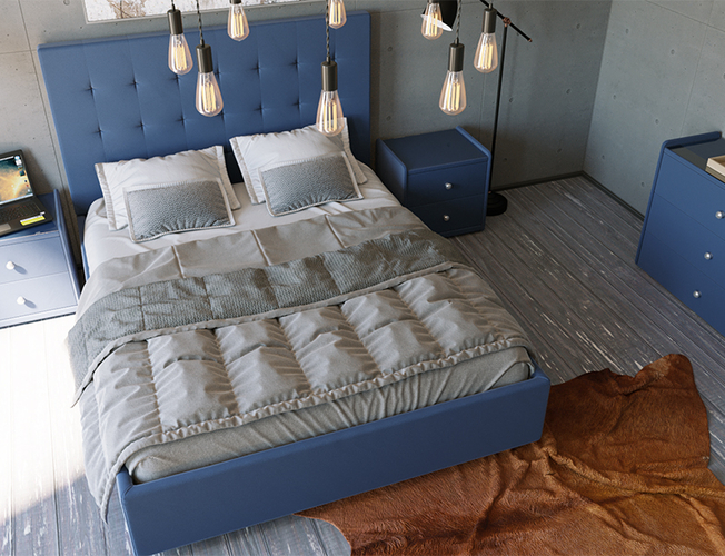 Кровать Нордо, фото в интерьере