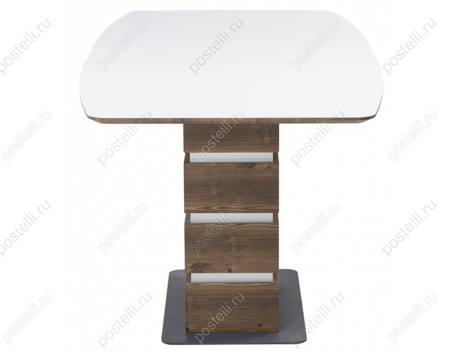 Стол на тумбе Фернан орех кантри/белый (Арт 462112)