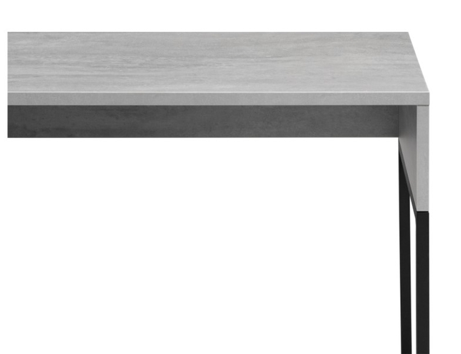 Письменный стол Ниа бетон/черный матовый (Арт.517342)