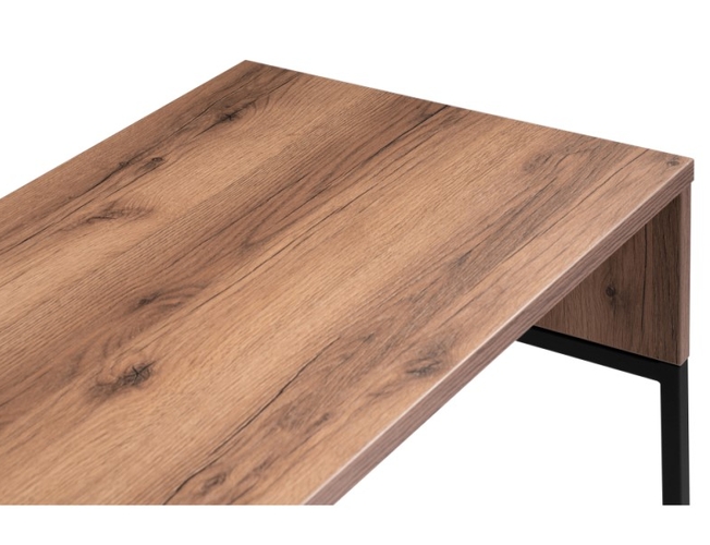 Письменный стол Ниа дуб делано темный/черный матовый (Арт.517344)