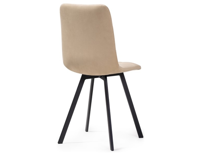 Стул на металлокаркасе Чилли черный/бежевый (Арт.489702)