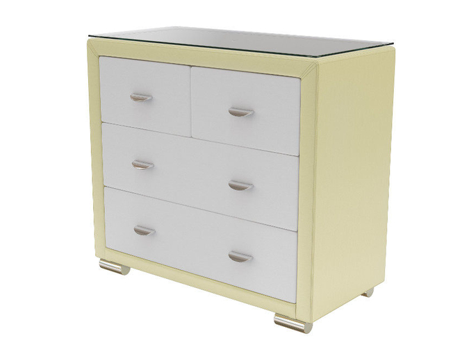 Комод Orma Soft 2 4 ящика со стеклом