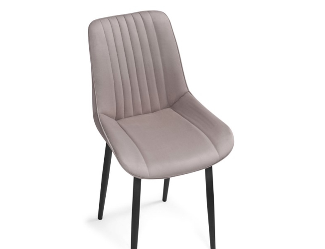 Стул на металлокаркасе Седа велюр латте/черный (Арт.515100)