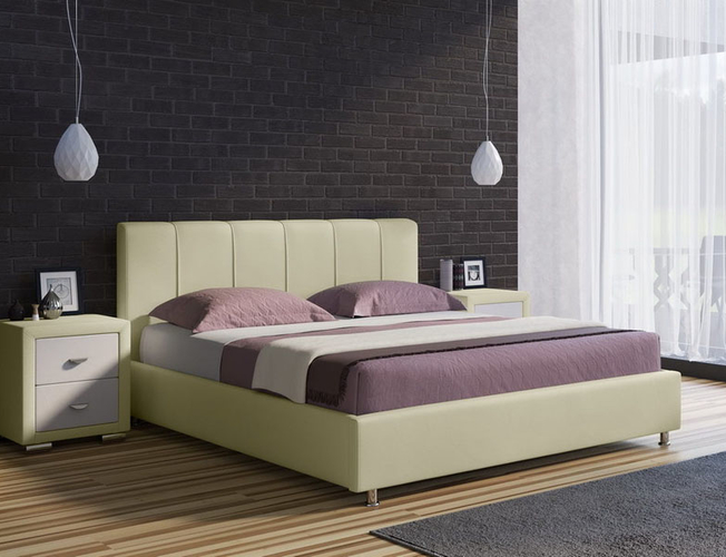 Кровать Nuvola 7 кремовая