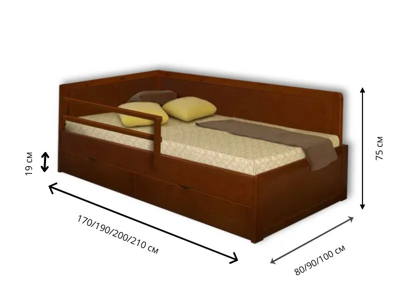 Кровать-диван Велес Юность-7А с ящиками